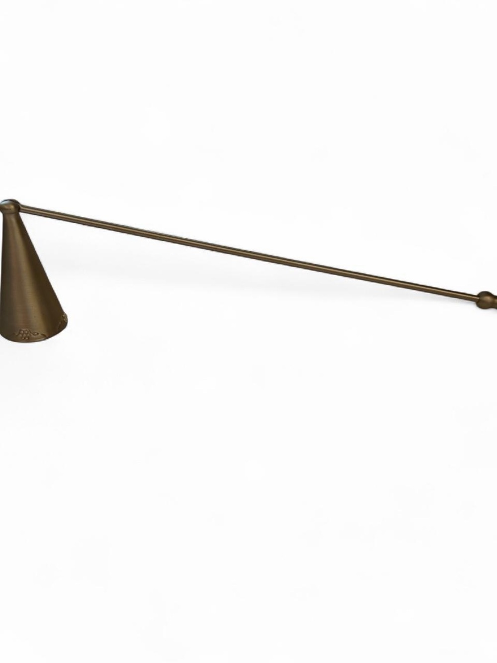 Silver toned candle snuffer